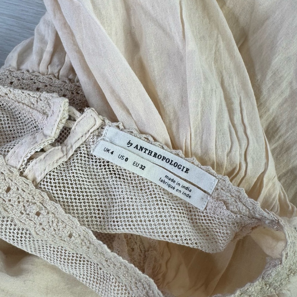 Anthropologie Valentia Peasant Blouse size 0 - Picture 6 of 8